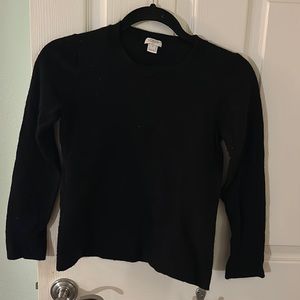J. Crew black long sleeve sweater (size small)